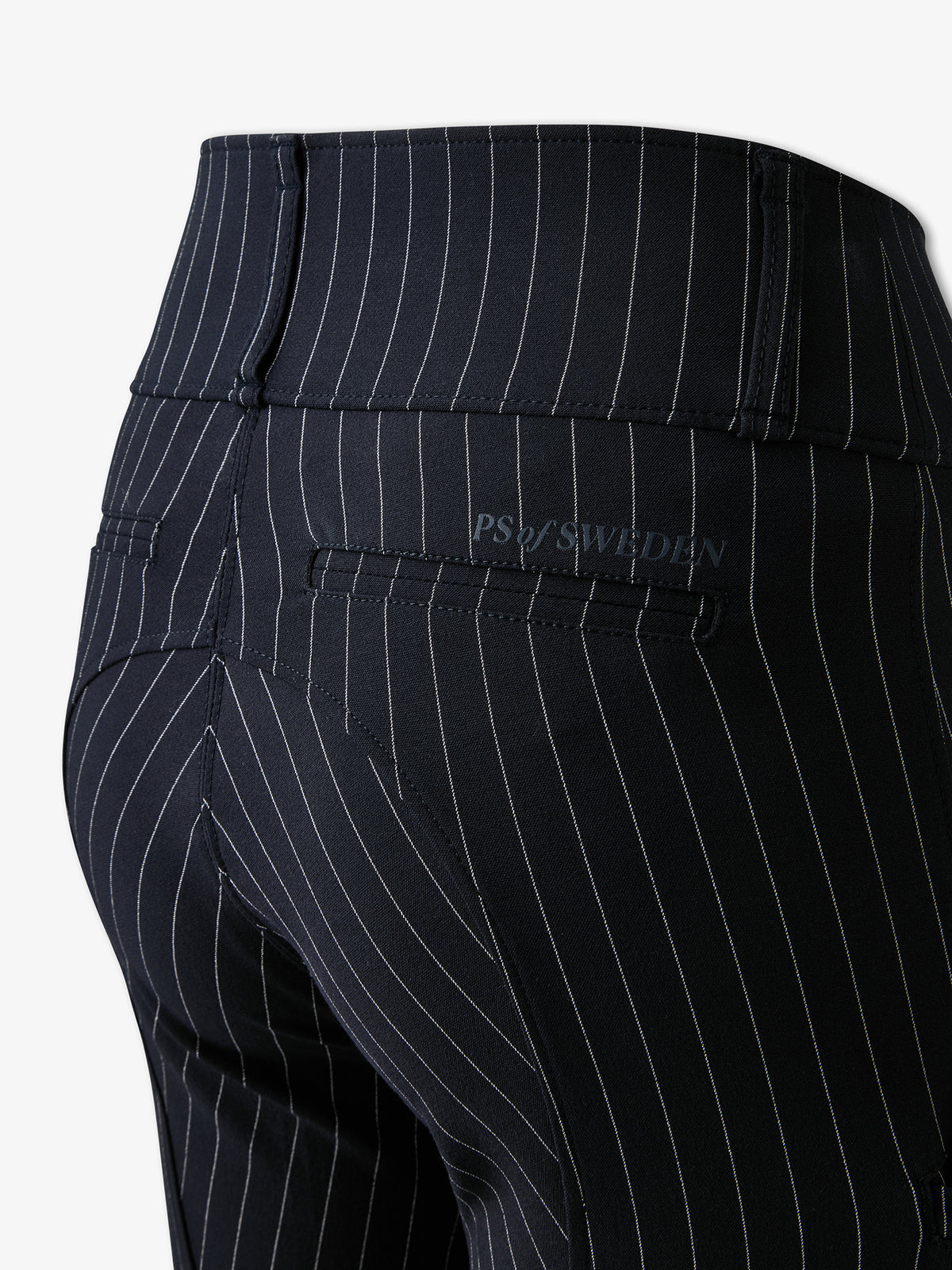 Penny Pinstripe Knee Grip Breeches Navy