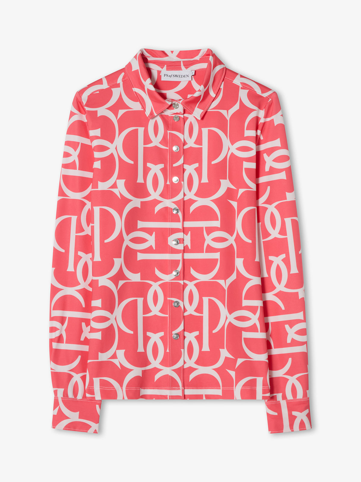 Valerie Printed LS Shirt - Pink Guava