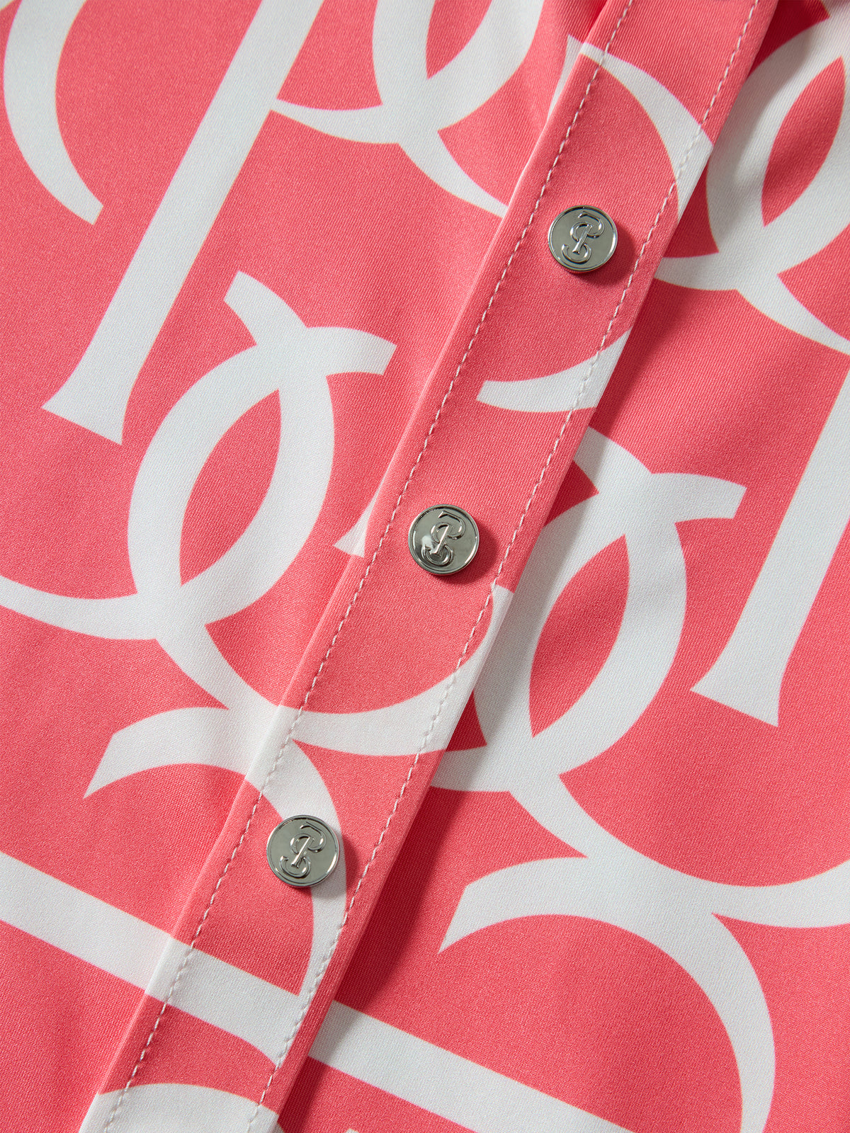 Valerie Printed LS Shirt - Pink Guava