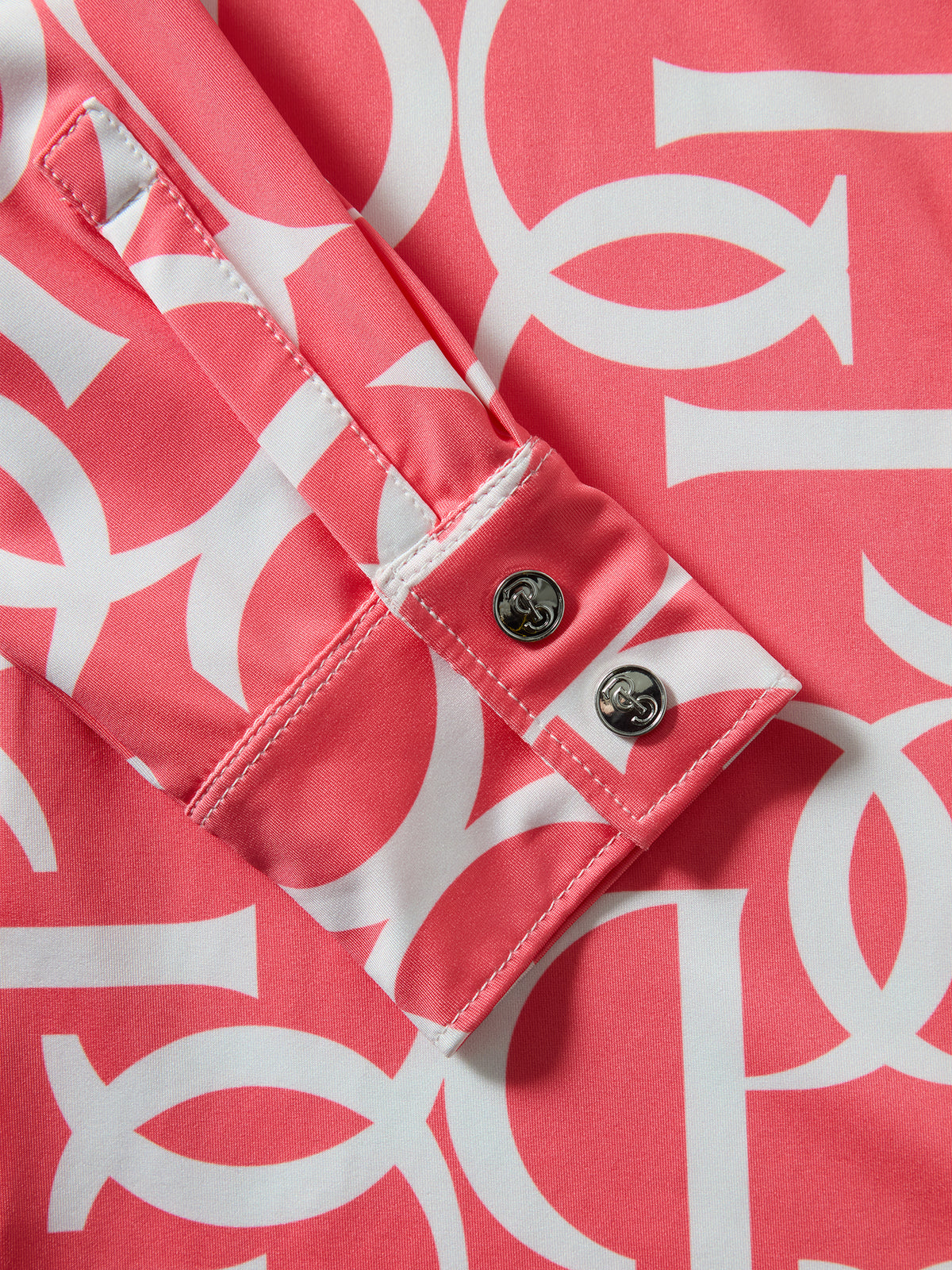 Valerie Printed LS Shirt - Pink Guava