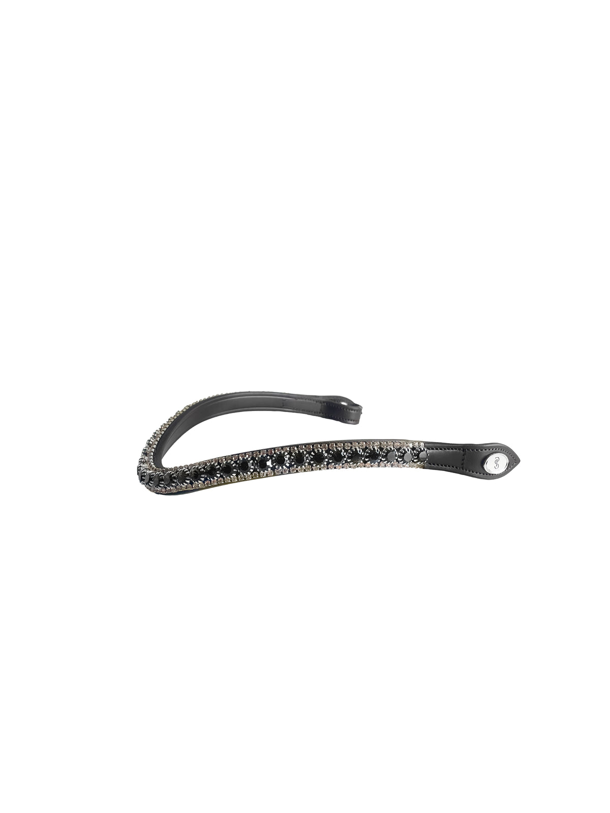 Browband Luxe Jet Black - Black Leather