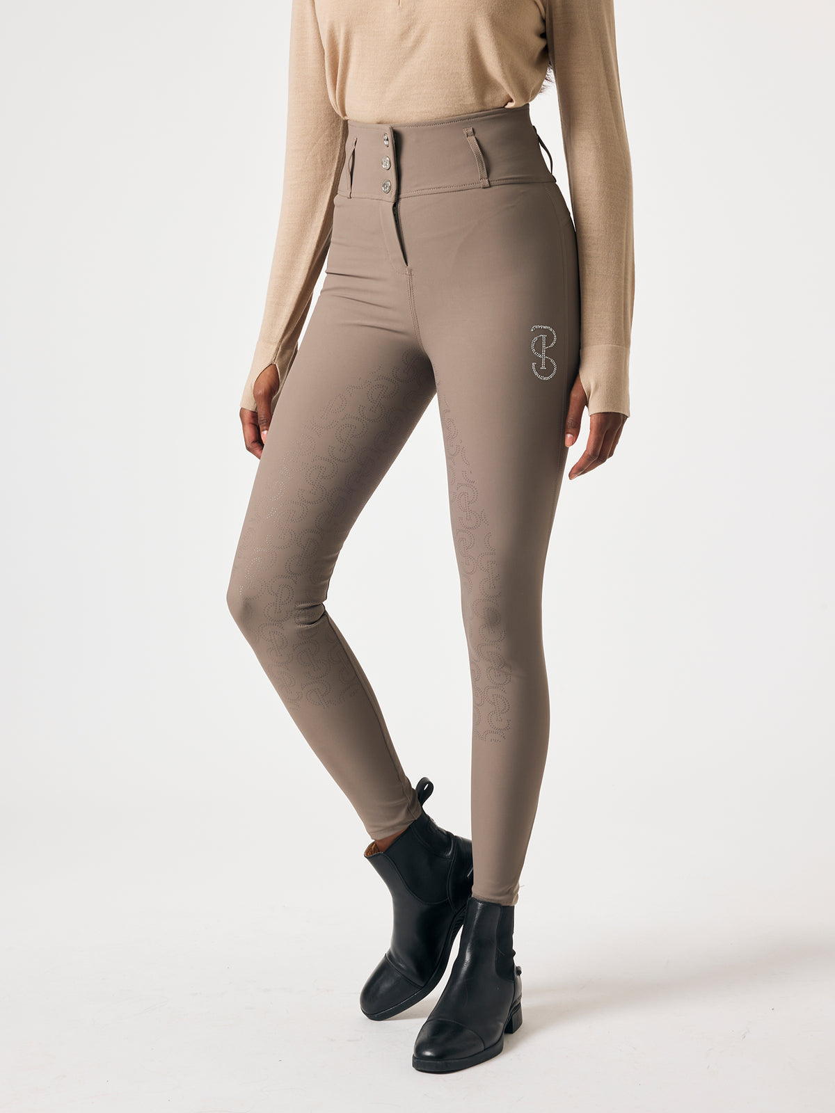 Charlotte FG Dressage Breeches w/o Pocket Dark Truffle