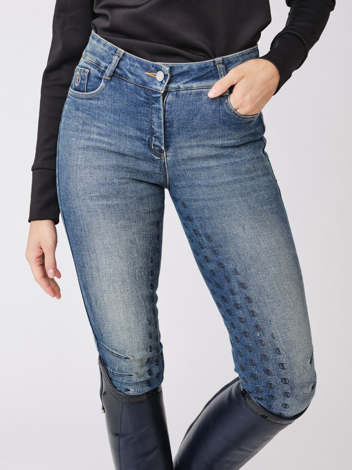Maggie Full Seat Denim Breeches