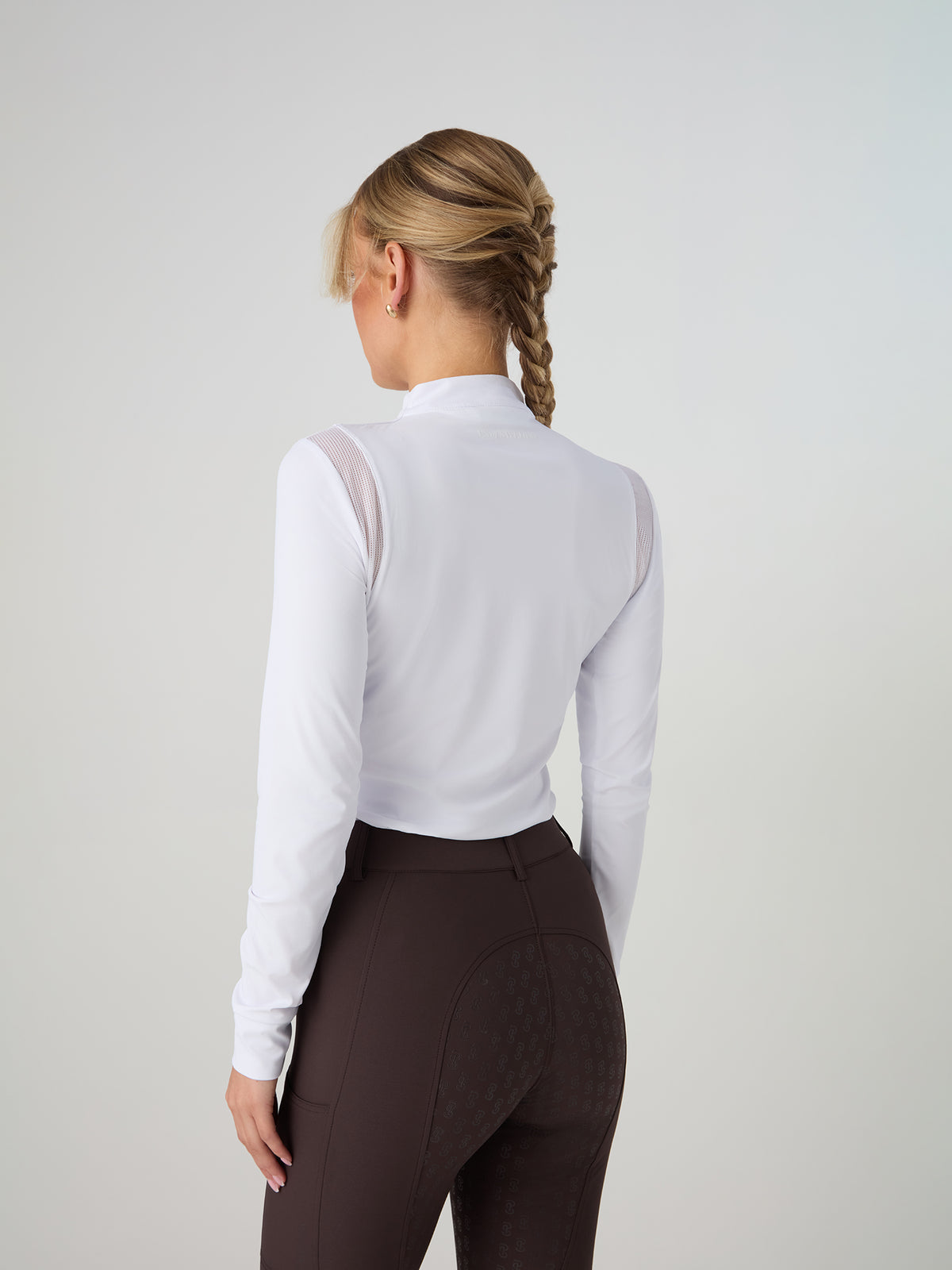 Madison L/S Competition Top White