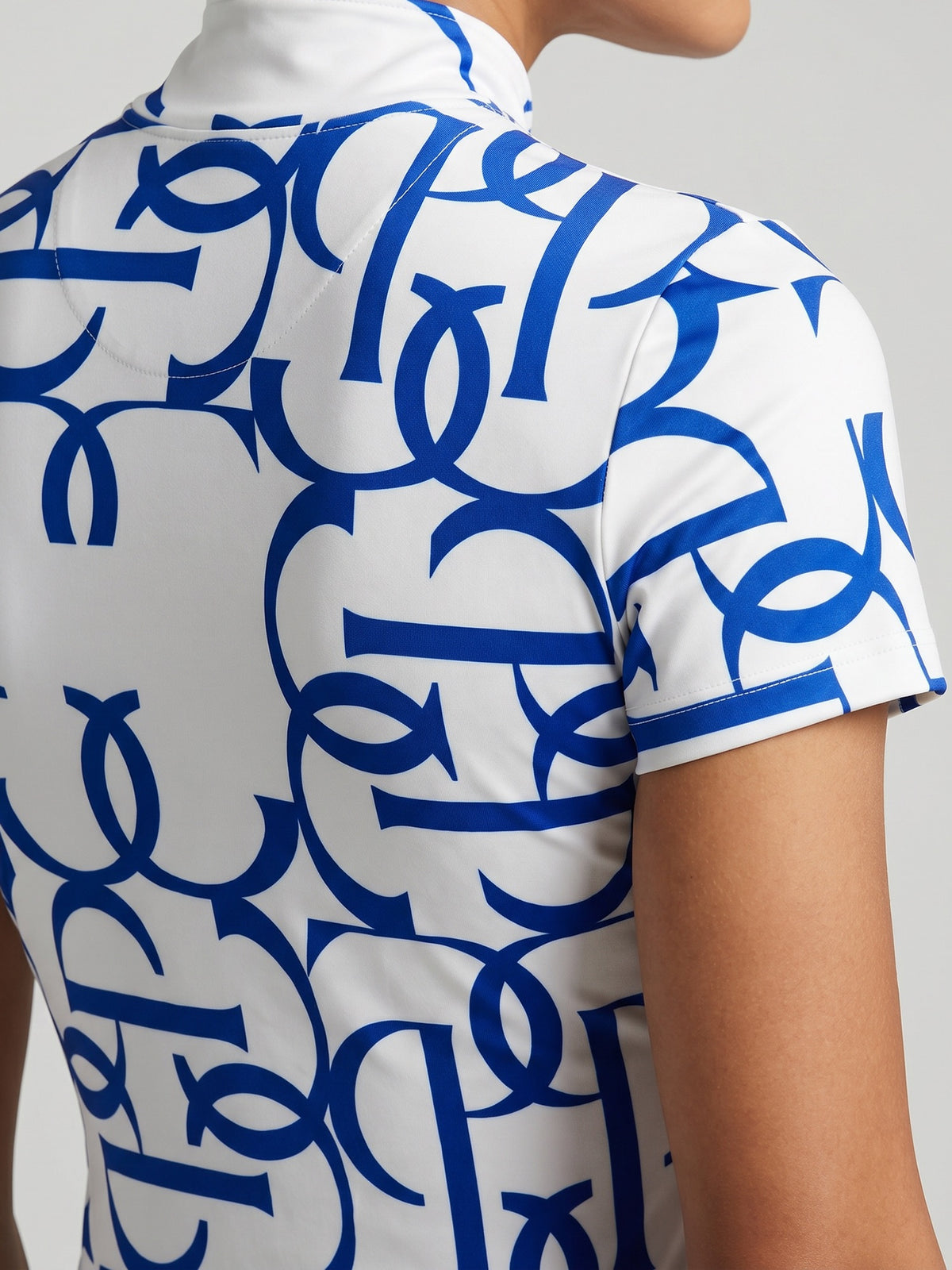 Vera Printed SS Top - Sapphire Crush