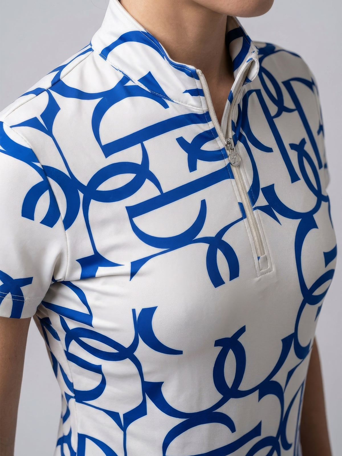 Vera Printed SS Top - Sapphire Crush