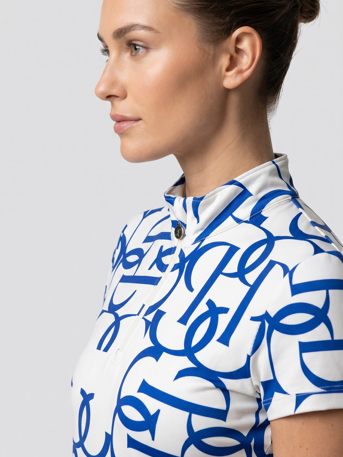 Vera Printed SS Top - Sapphire Crush