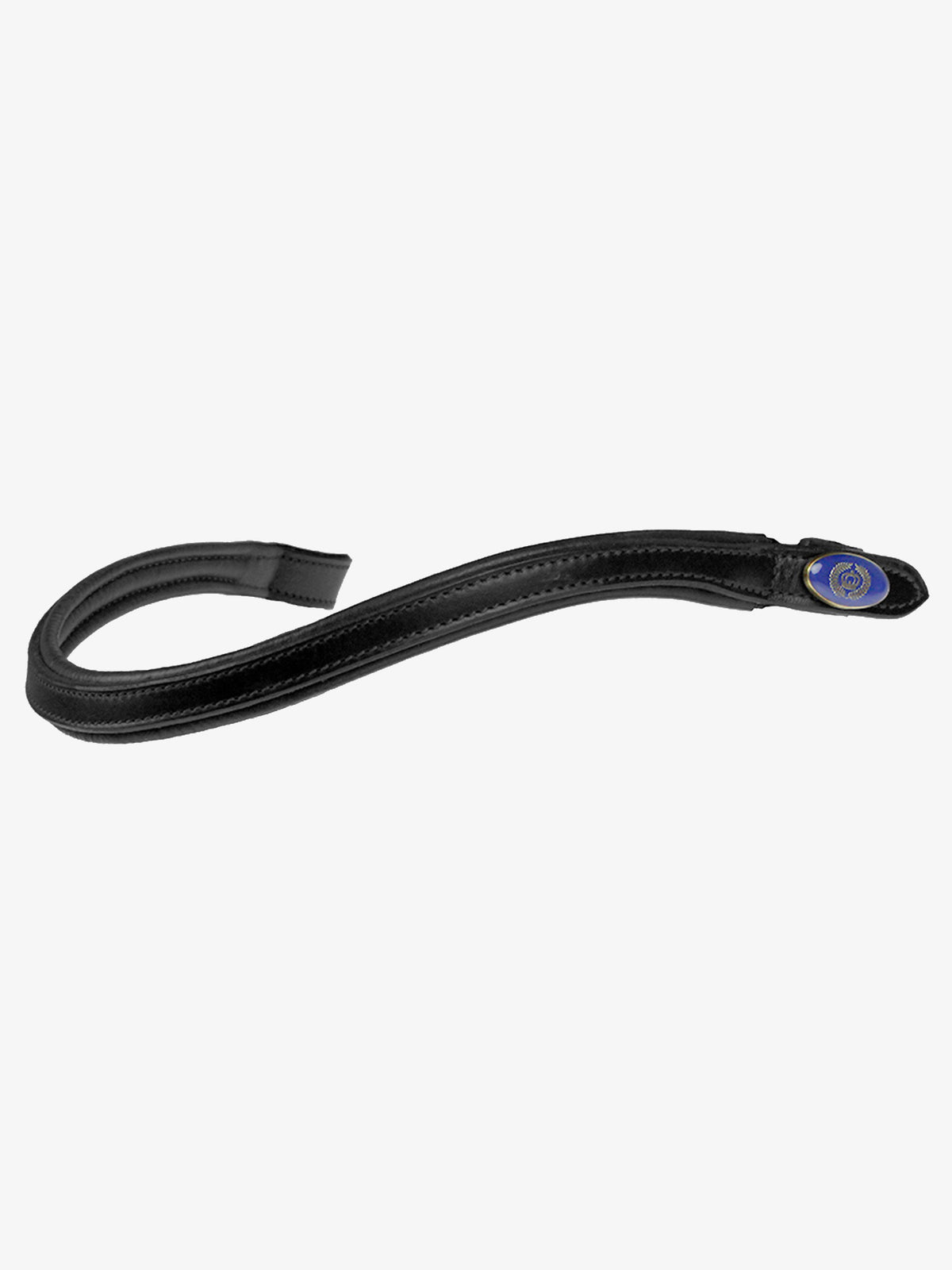 Browband U-Shape Black Leather