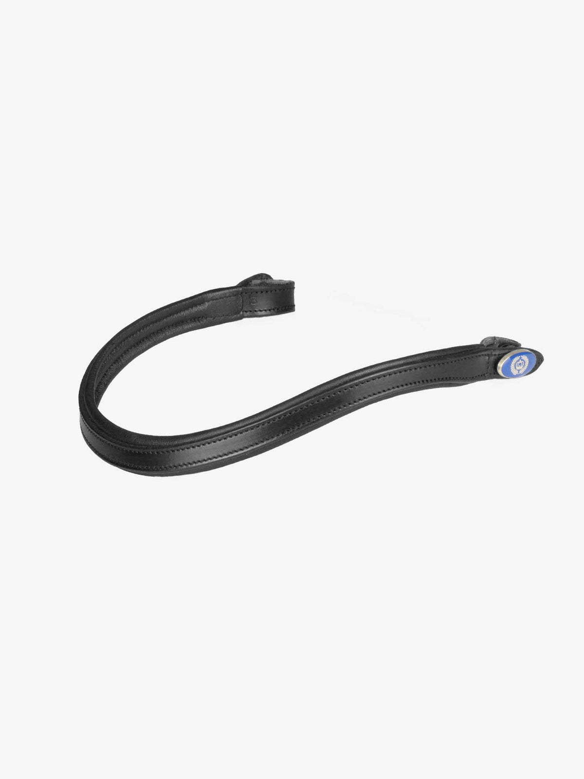 Browband U-Shape Black Leather