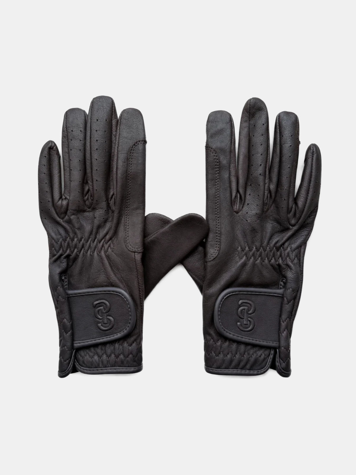 Soft Leather Riding Gloves - Brown