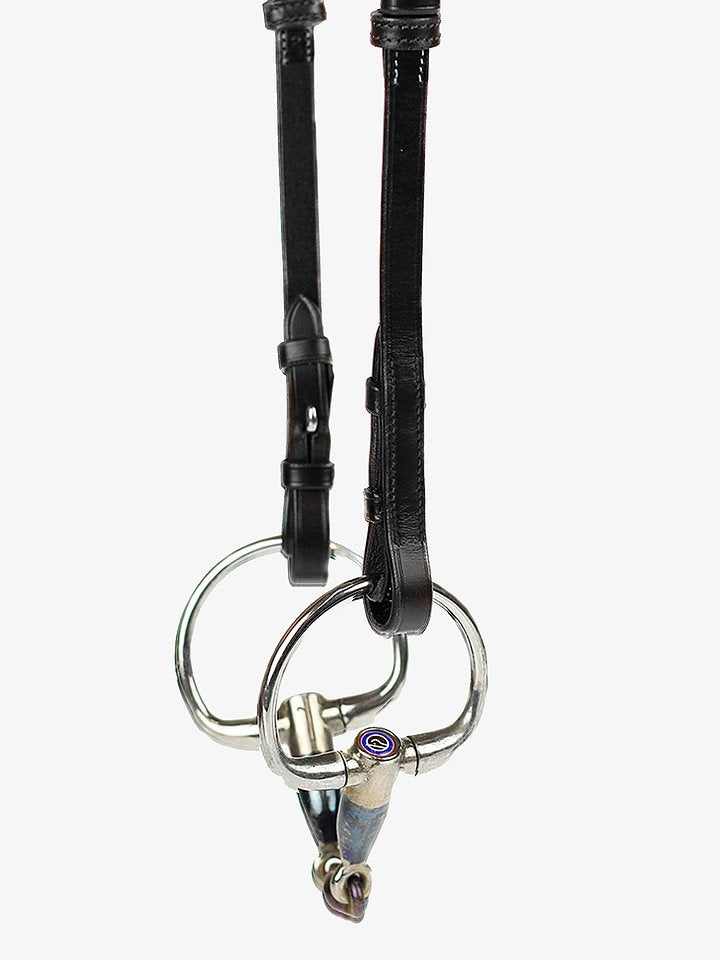 Cheekpiece Flat w/ French Hook + Selectable Cradles, Black Stitching Black Leather