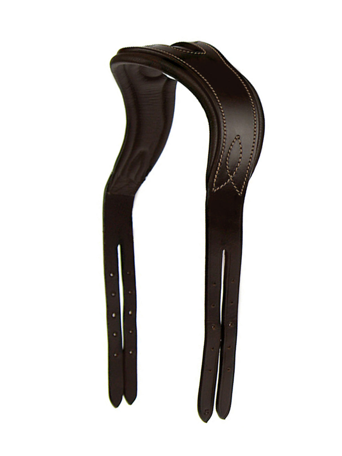 Headpiece Snaffle W Relief Brown Leather