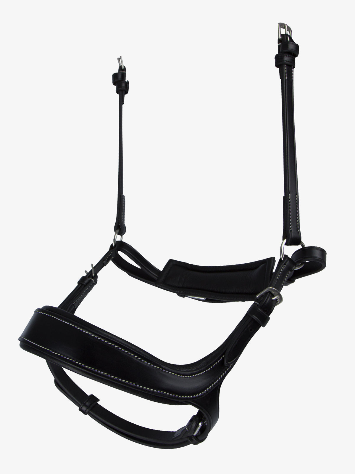 Noseband Pioneer Black Leather