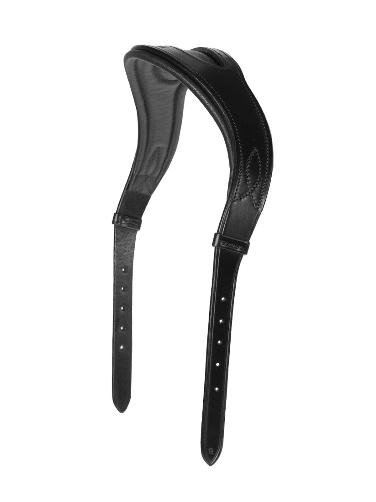 Headpiece Single Relief Black Leather