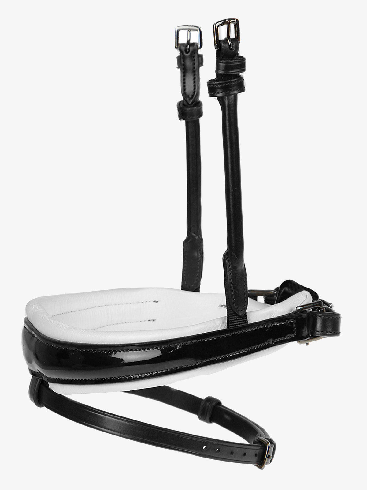 Noseband GP Lacquered Black | White