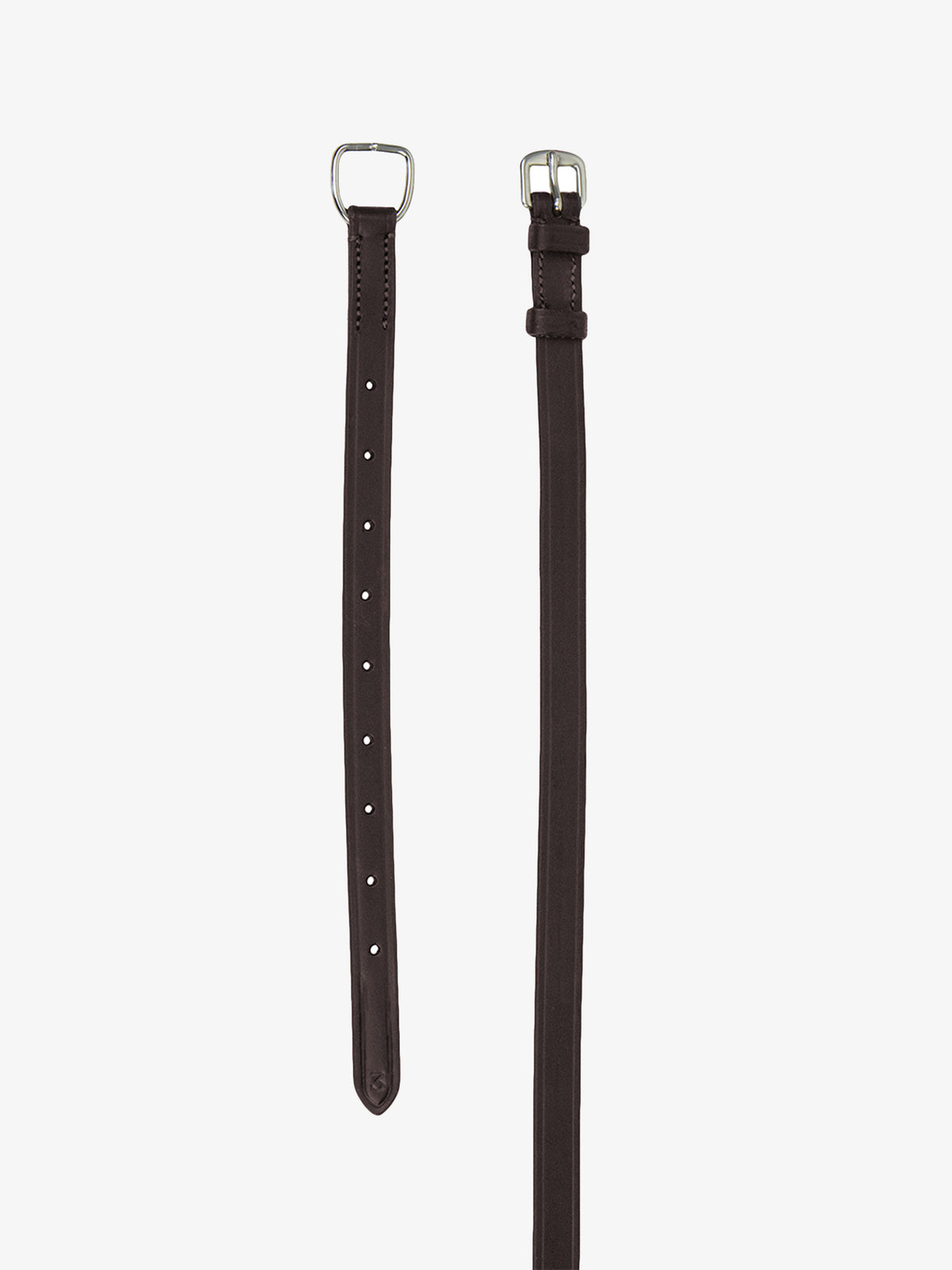 Throatlatch Flat w/ Dark Stitches Brown Leather