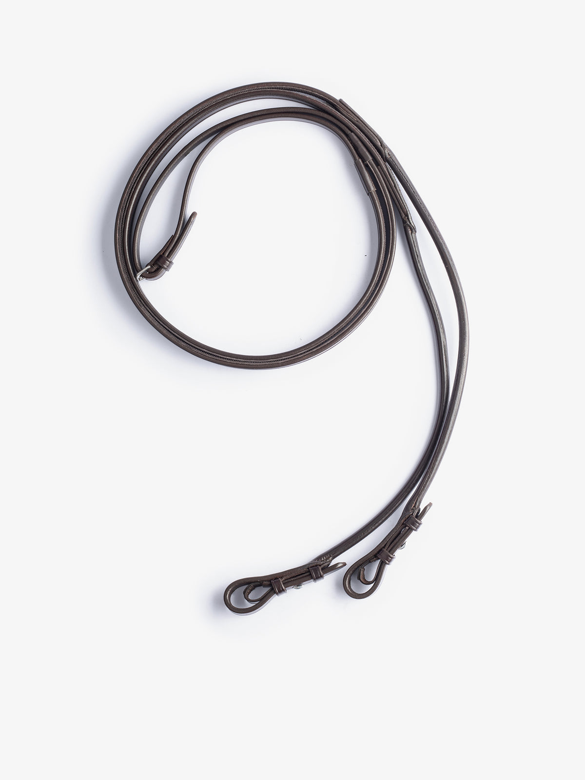 Reins Round Stitched 16mm Supergrip Brown Leather