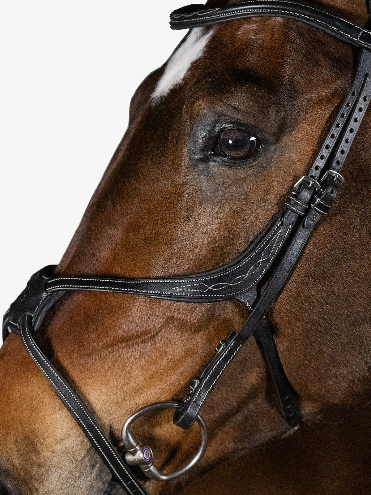 Bridle Athens Black Leather