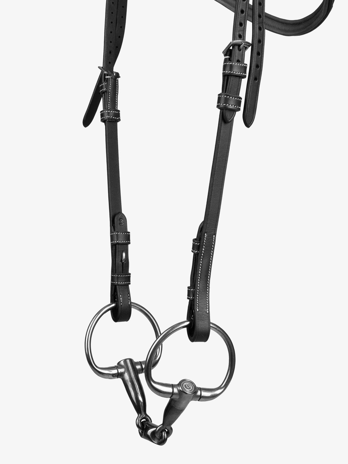Cheekpiece French Hooks Pro - Black Leather