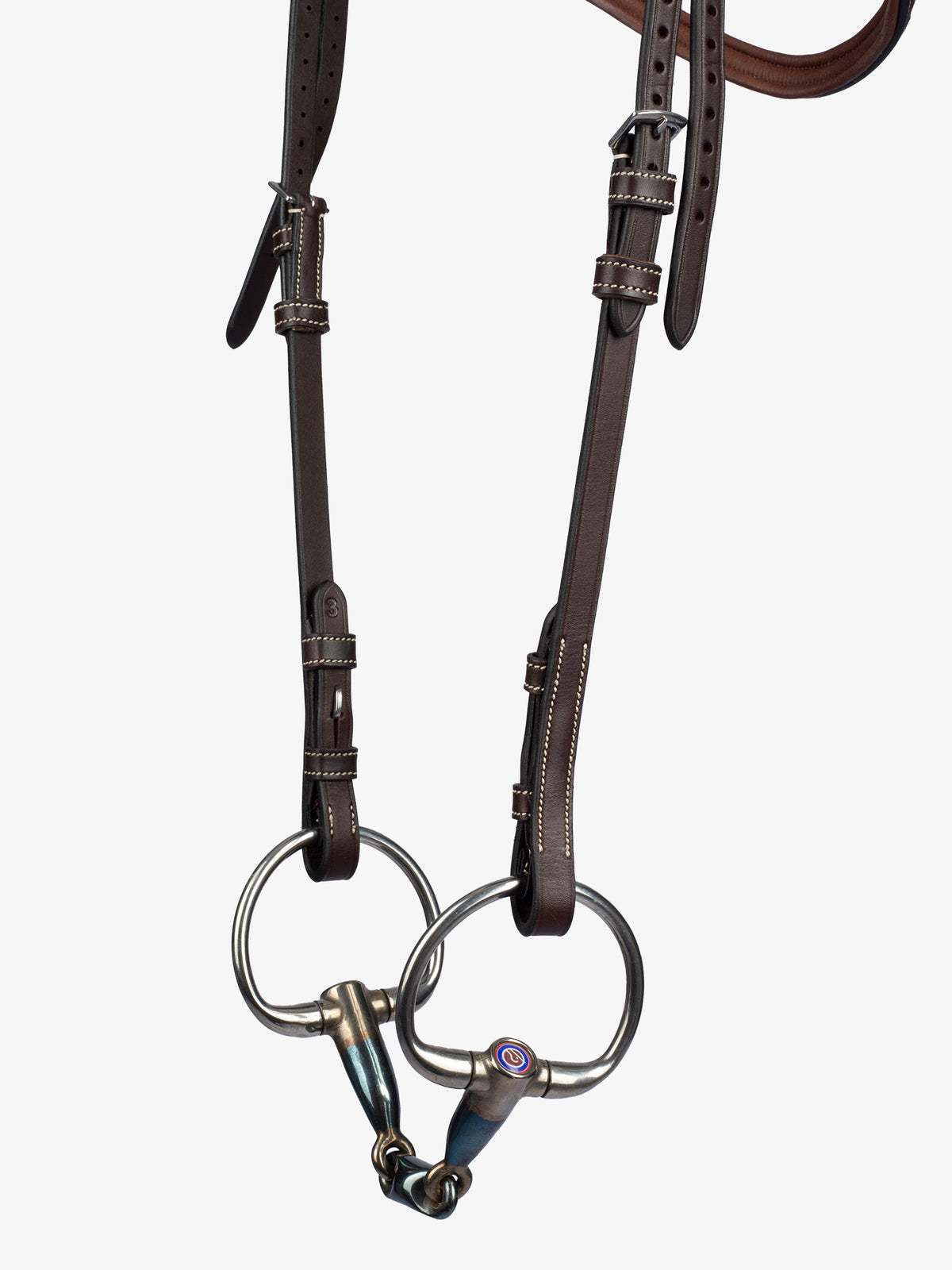 Cheekpiece French Hooks Pro Brown Leather