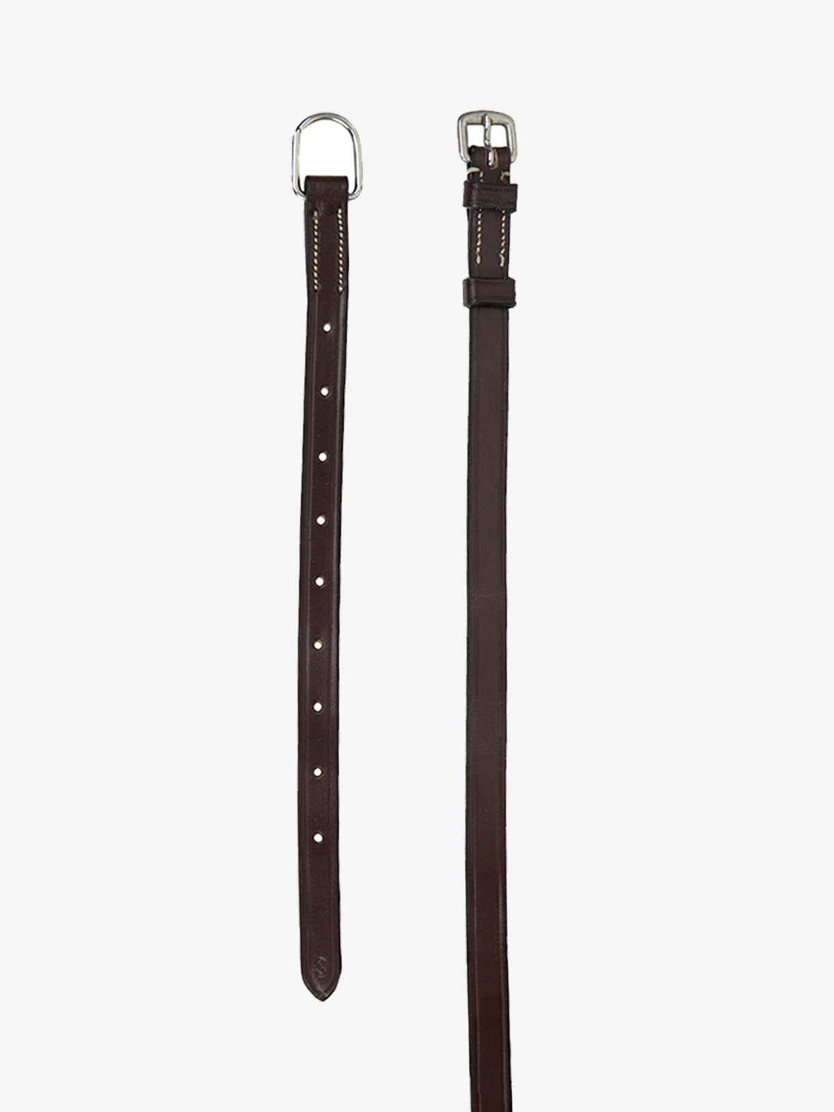 Throatlatch Flat w/ Light Stitches Brown Leather