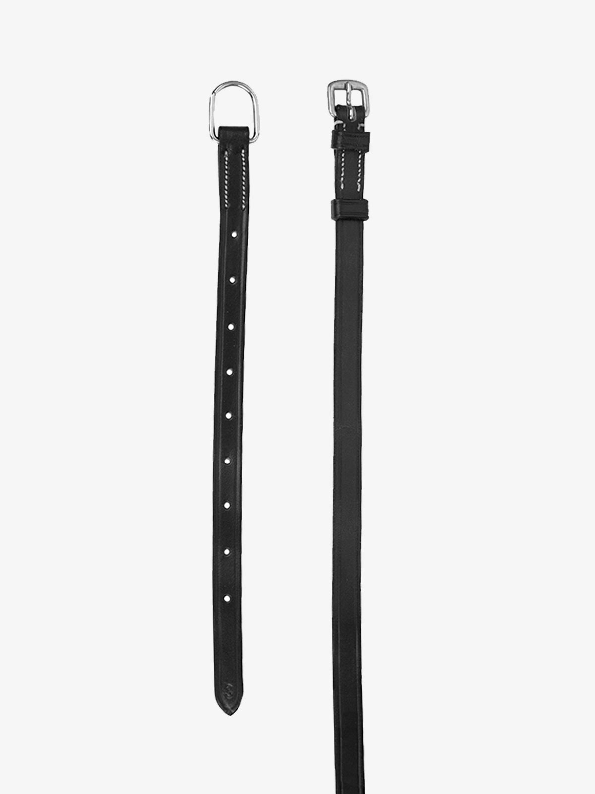 Throatlatch Flat w/ Light Stitches Black Leather