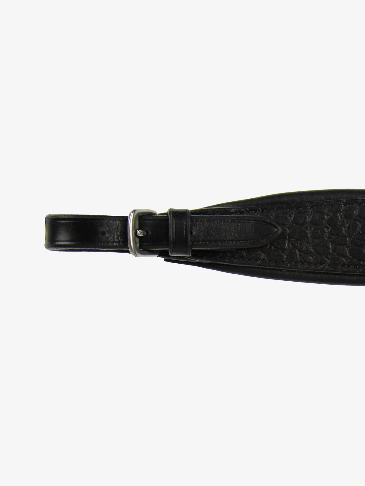 Noseplate Hackamore Matte Croco Black Leather