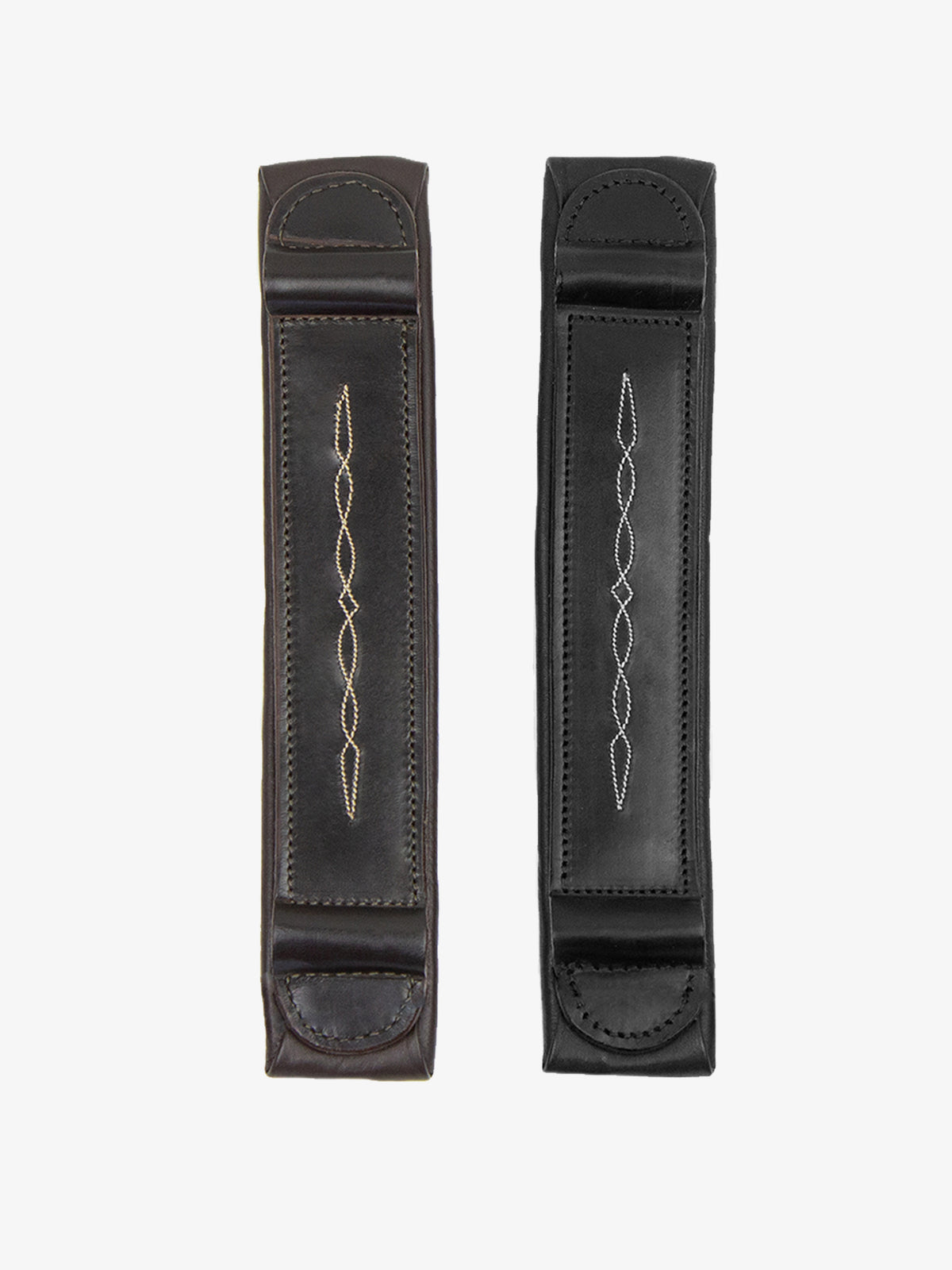 Noseplate High Jump Fancy Stitches Brown Leather