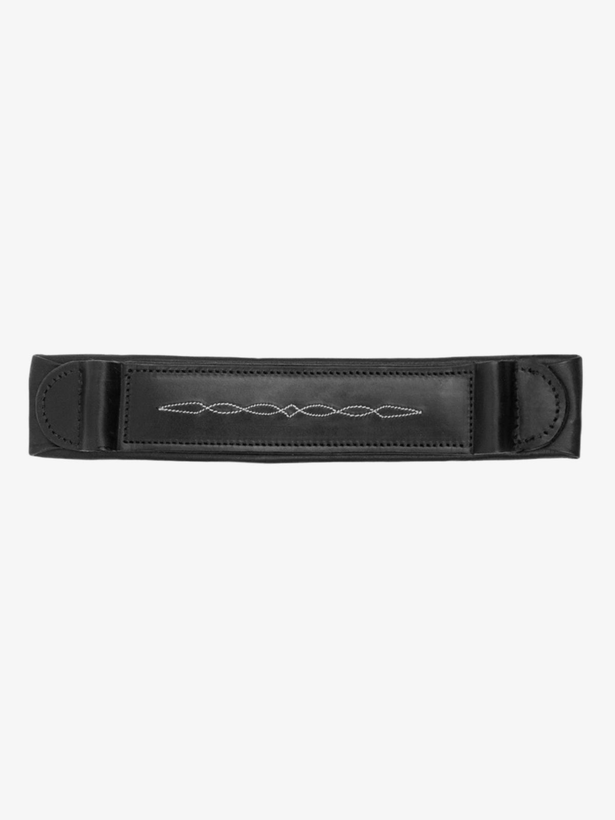 Noseplate High Jump Fancy Stitches Black Leather
