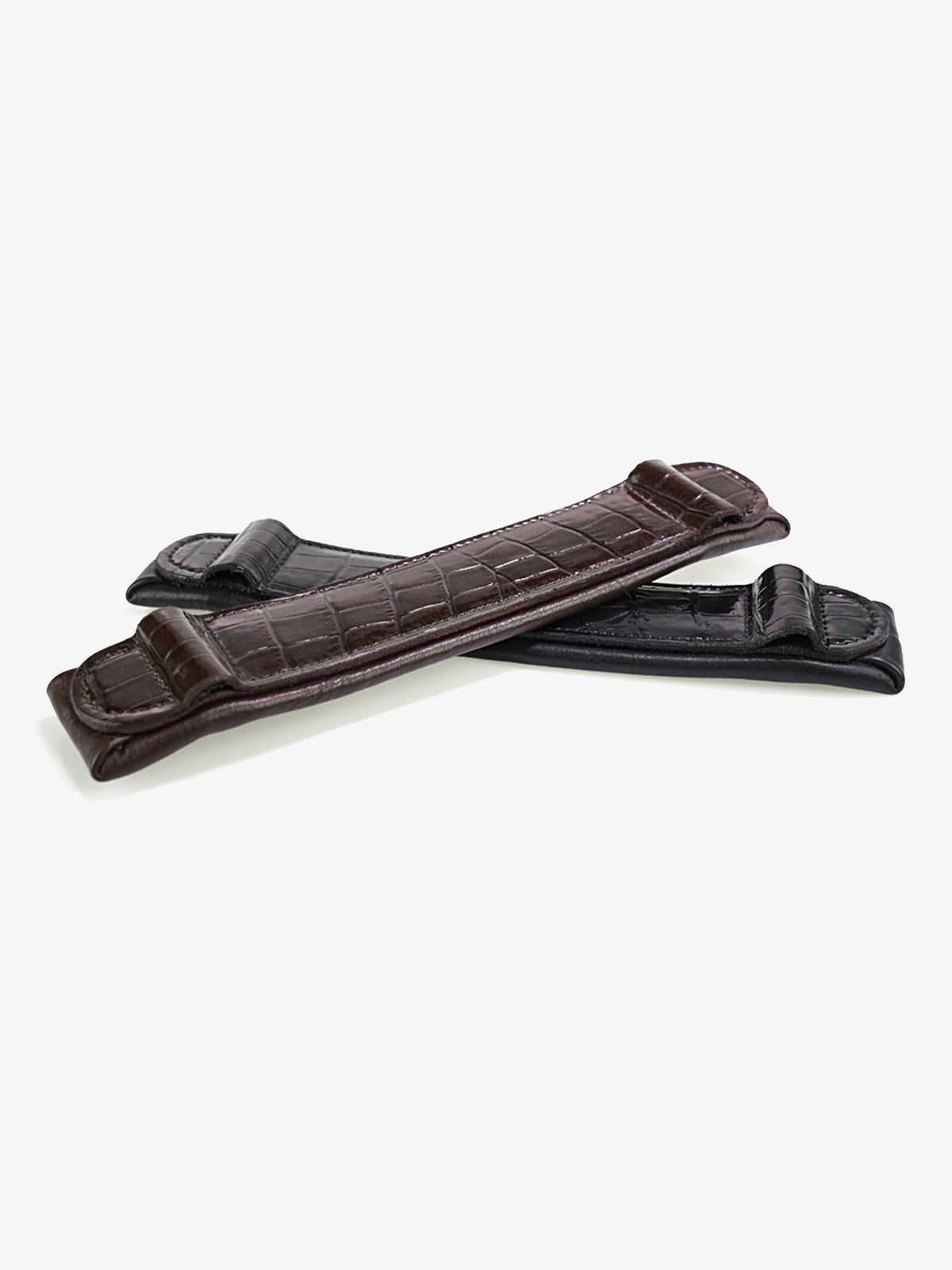 Noseplate High Jump Patent Croco Black Leather