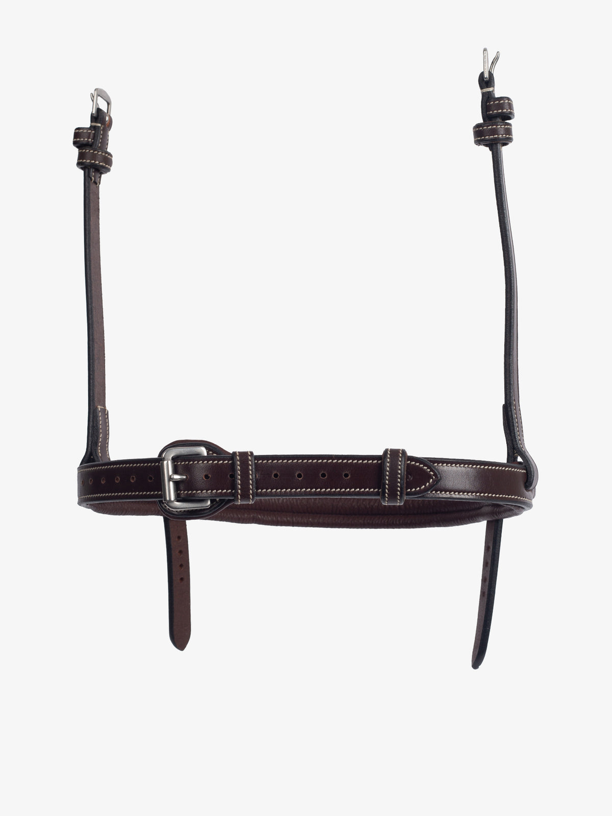 Noseband Double PRO Top - Brown Leather