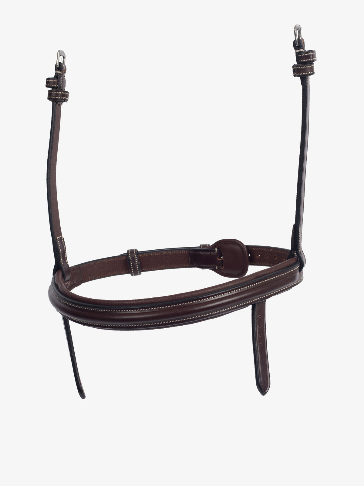 Noseband Double PRO Top - Brown Leather