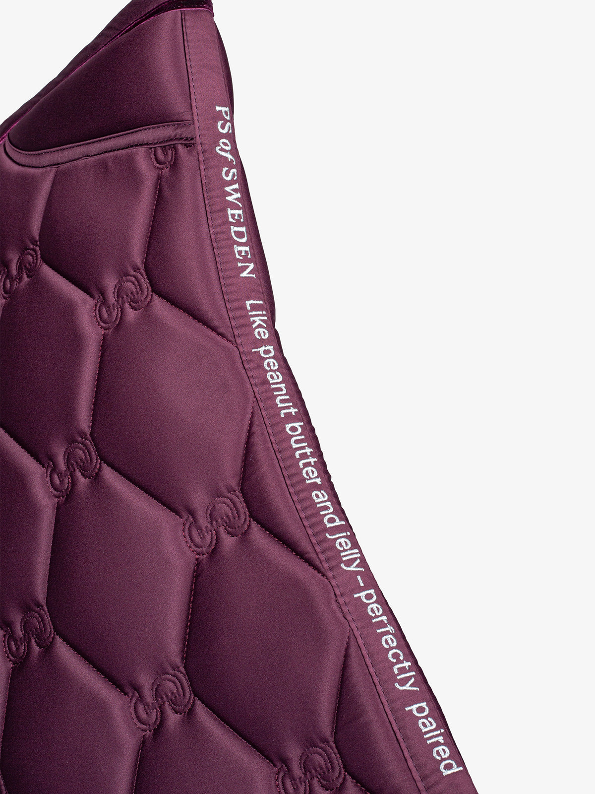 Saddle Pad Dressage Ruffle Plum