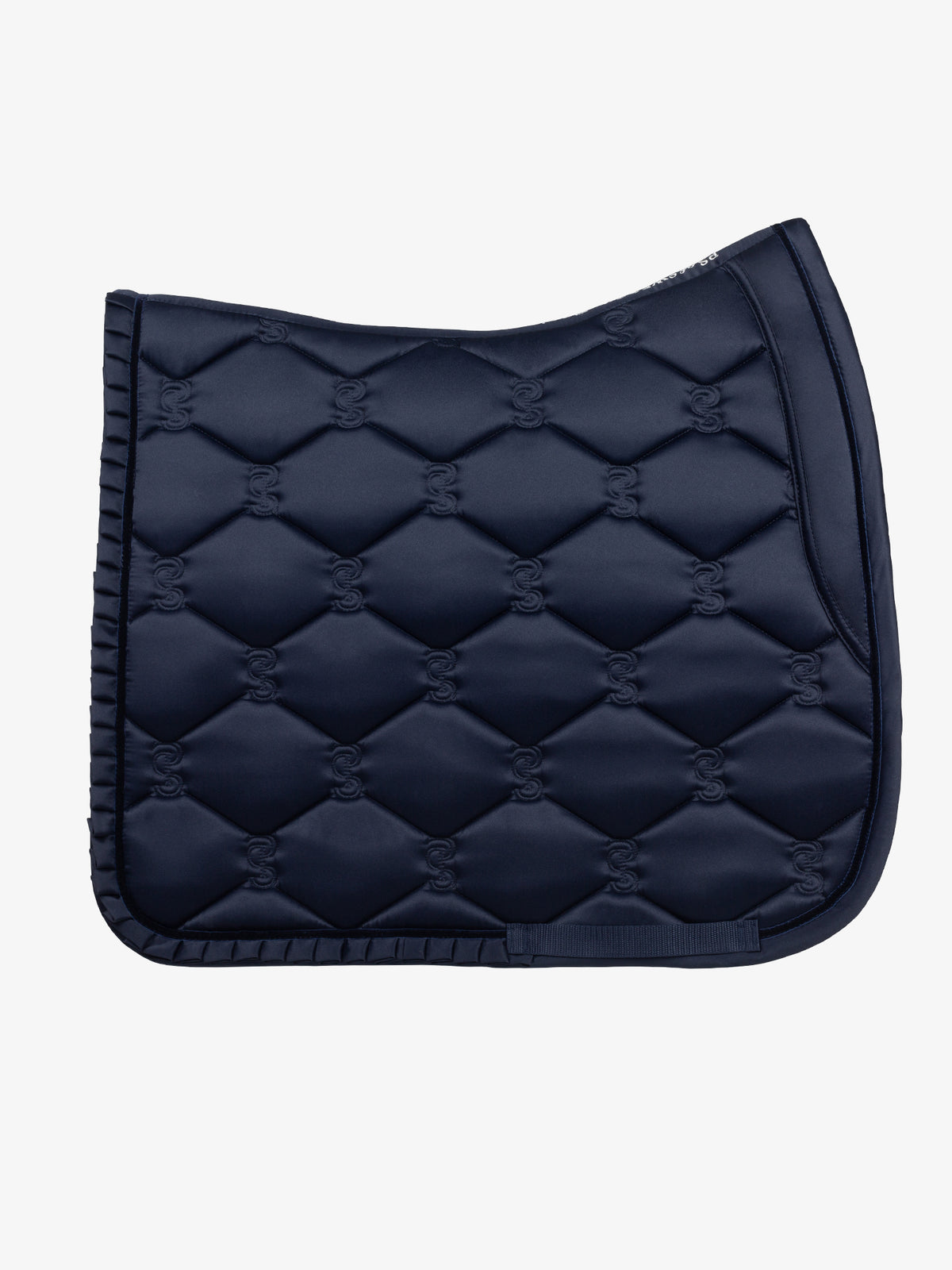 Saddle Pad Dressage Ruffle - Navy