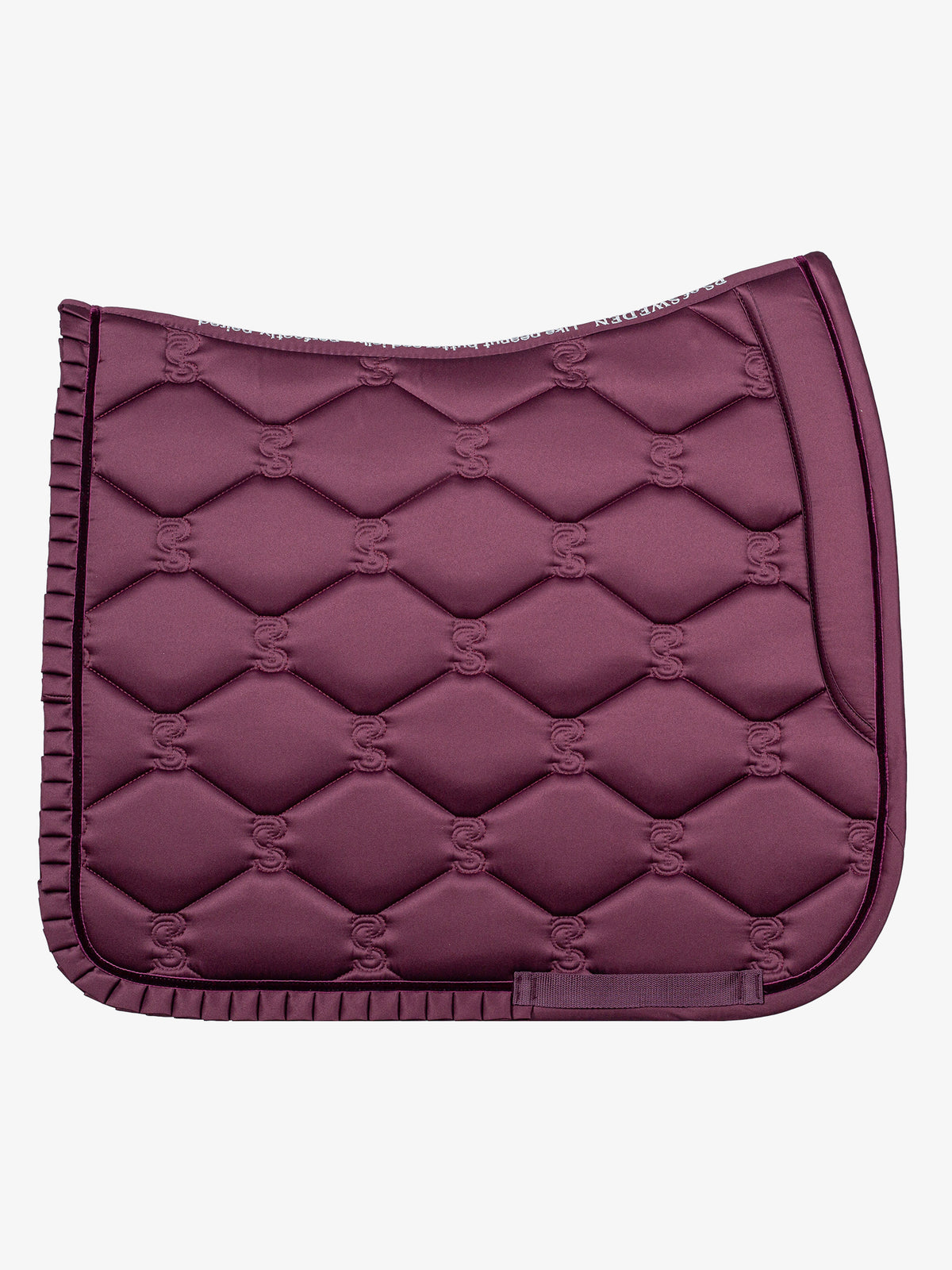 Saddle Pad Dressage Ruffle Plum