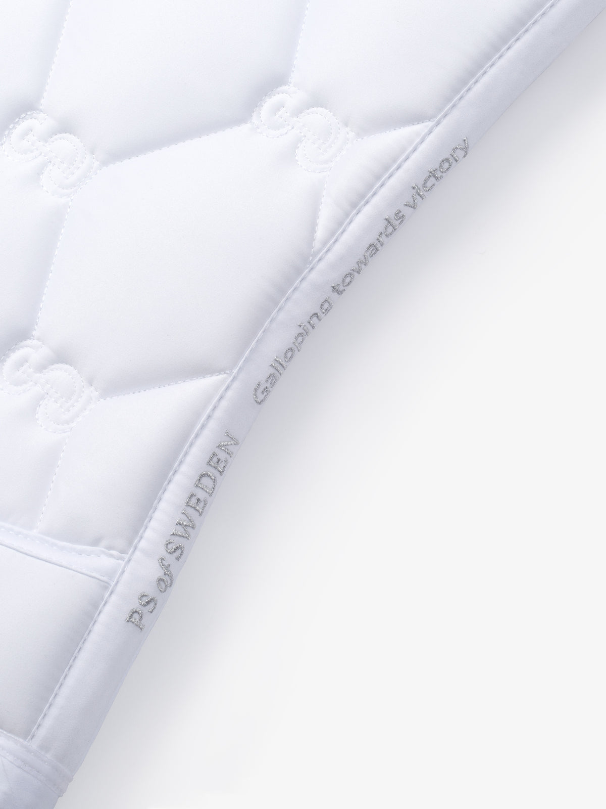 Saddle Pad Dressage Ruffle - White