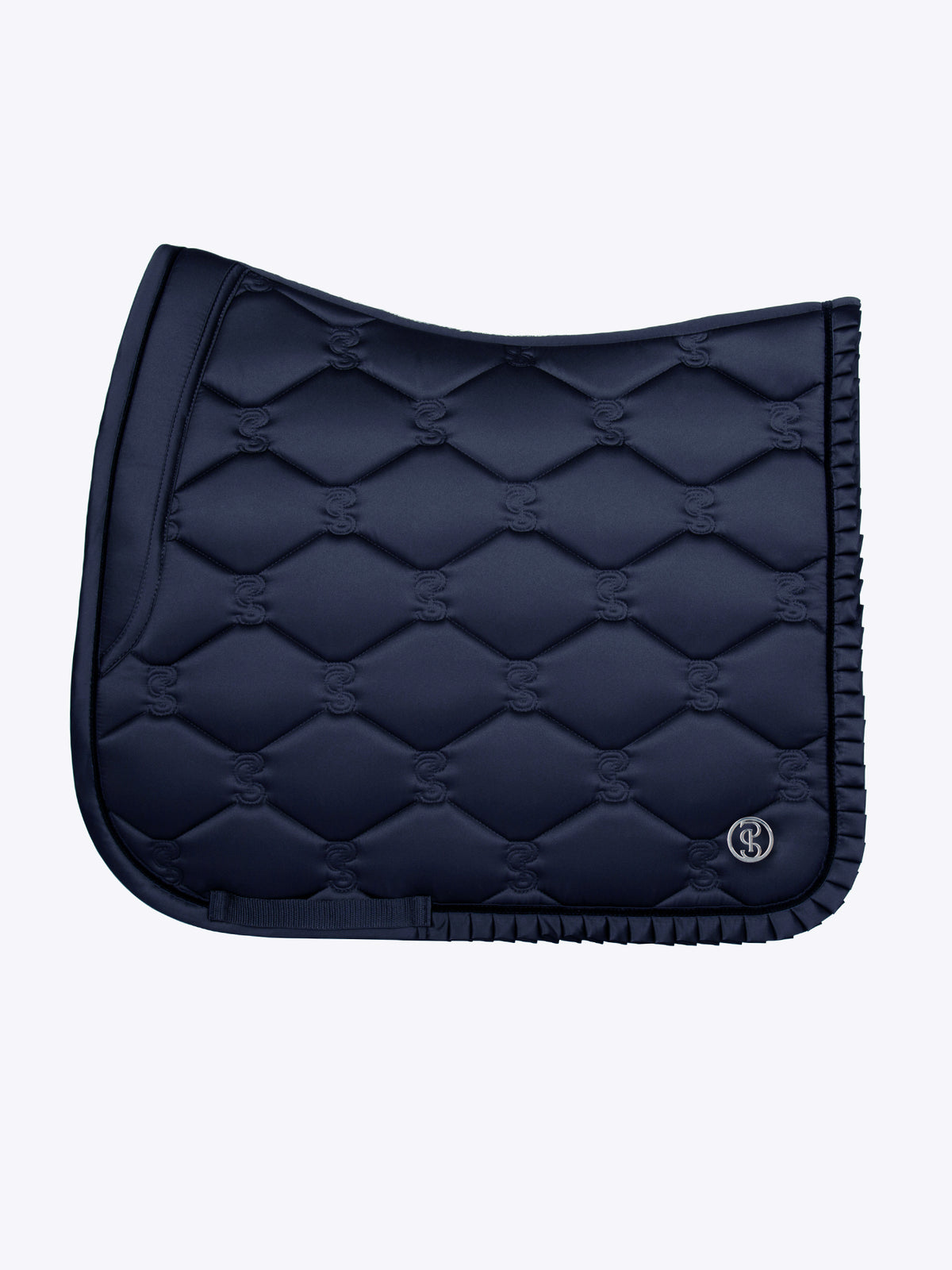 Saddle Pad Dressage Ruffle - Navy
