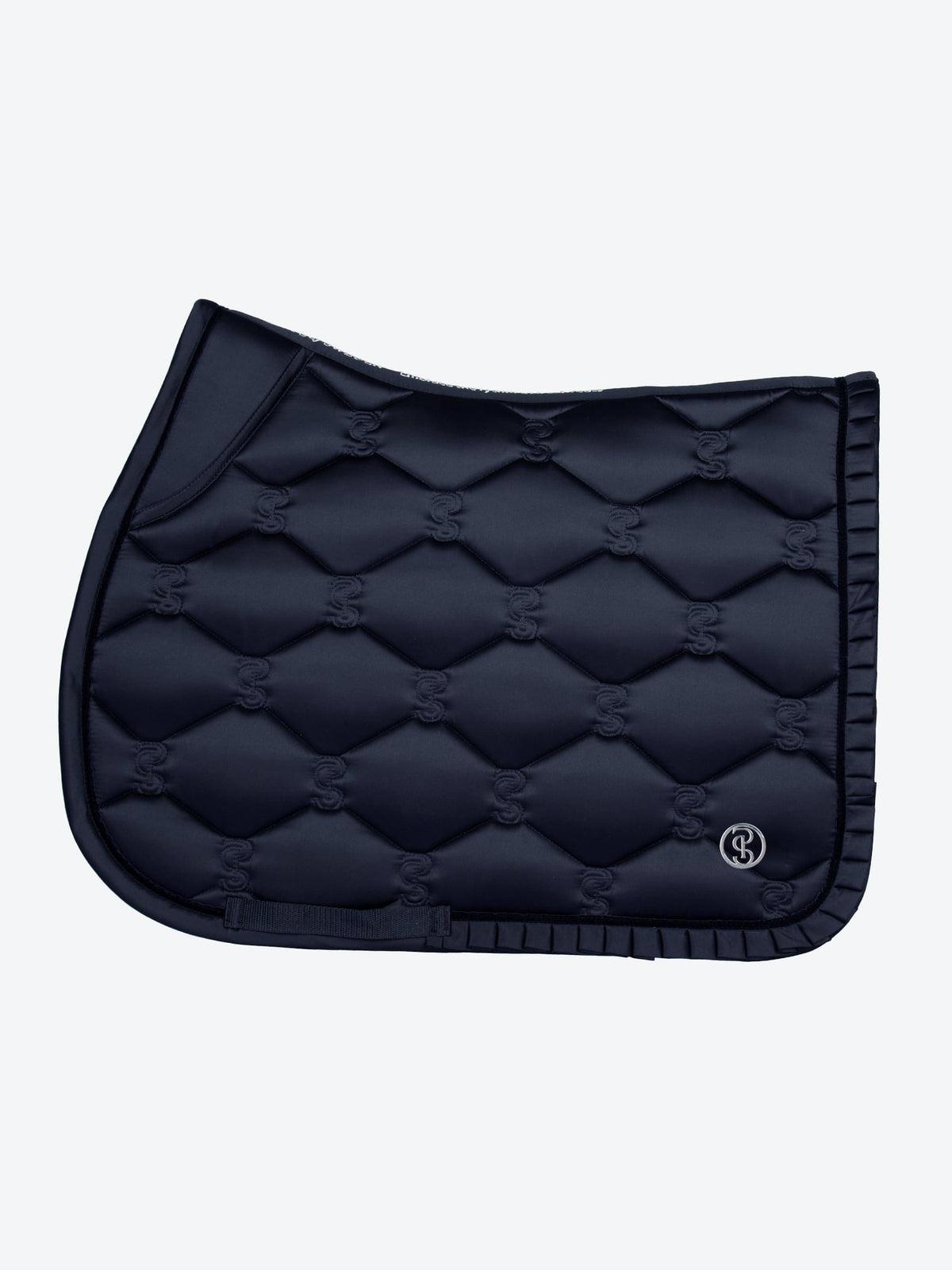 Saddle Pad Jump Ruffle - Navy