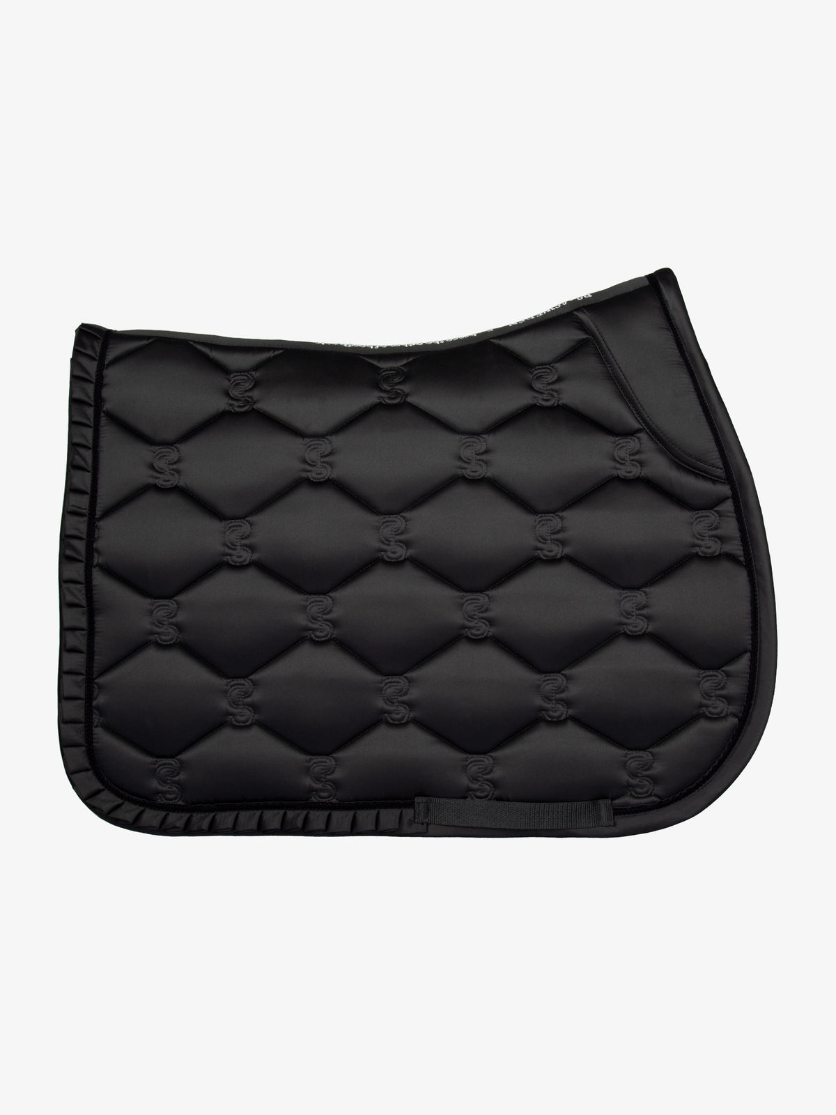 Saddle Pad Jump Ruffle Black