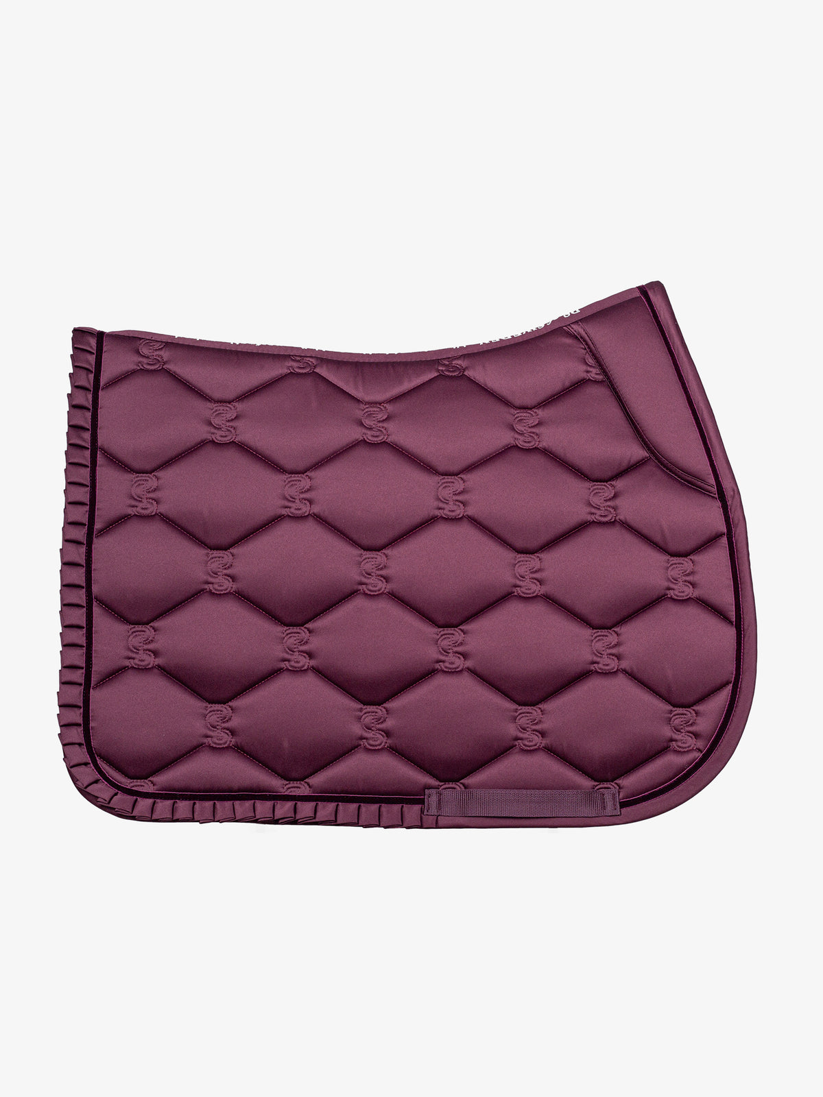 Saddle Pad Jump Ruffle Plum