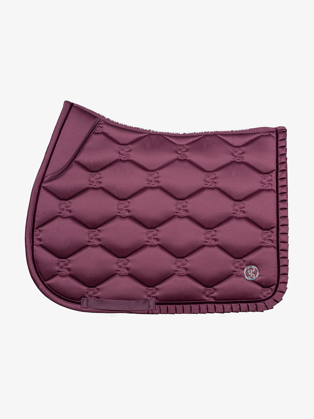 Saddle Pad Jump Ruffle Plum
