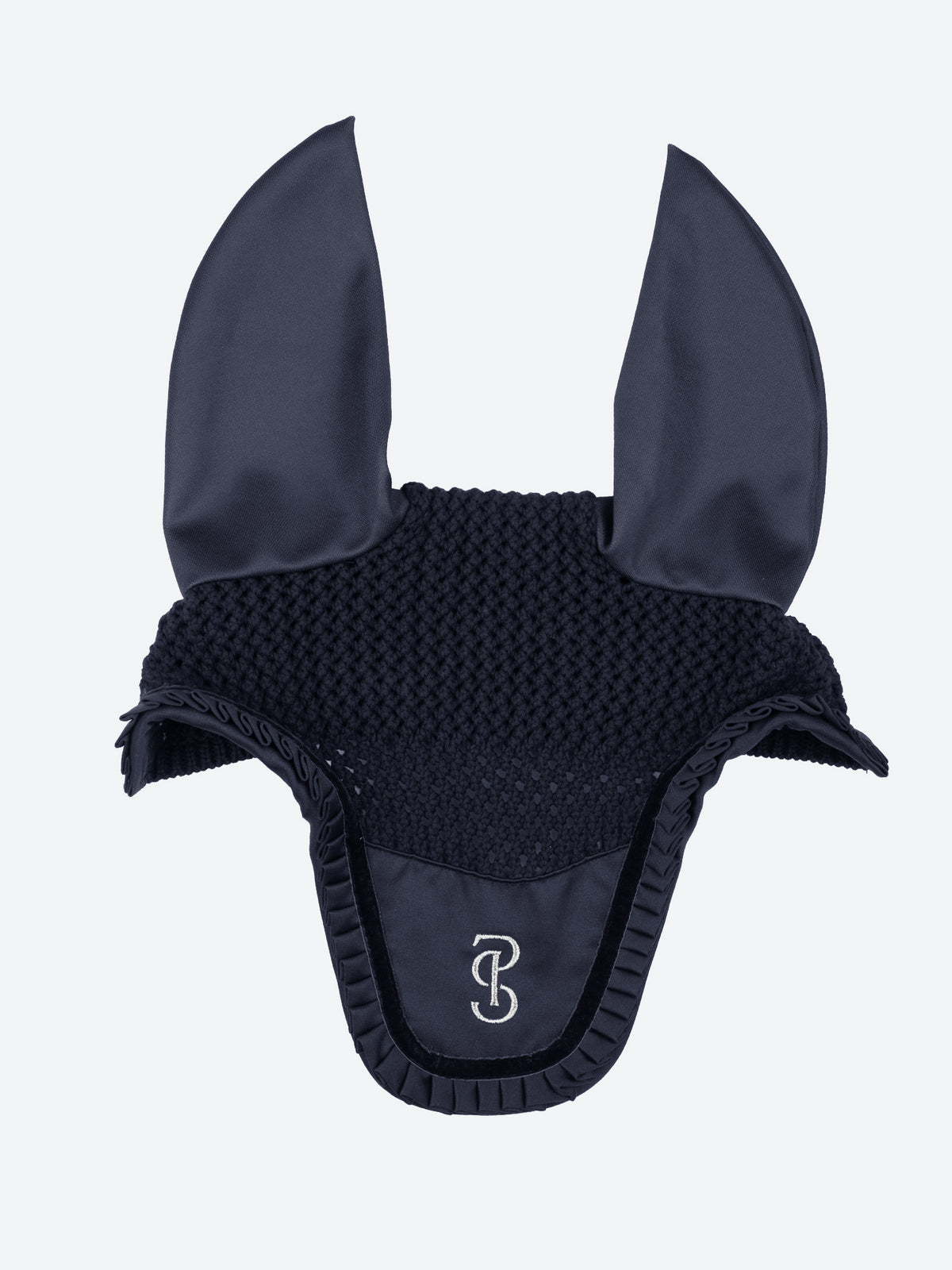Ear Bonnet Ruffle Navy