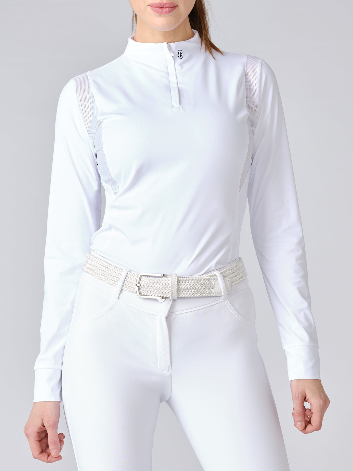 Madison L/S Competition Top White