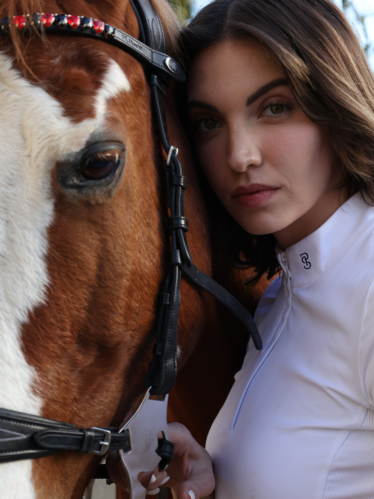 Madison L/S Competition Top White