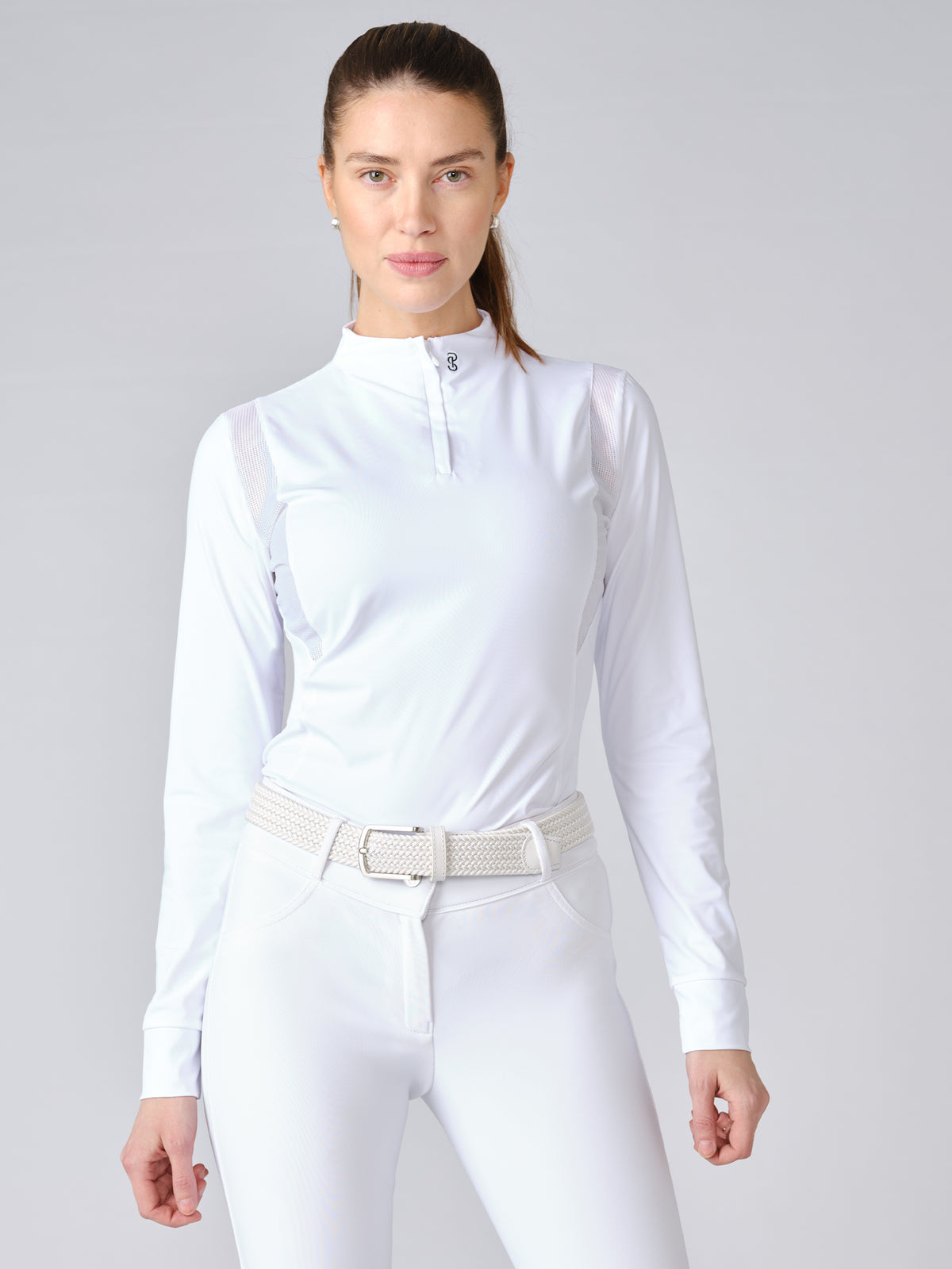 Madison L/S Competition Top White