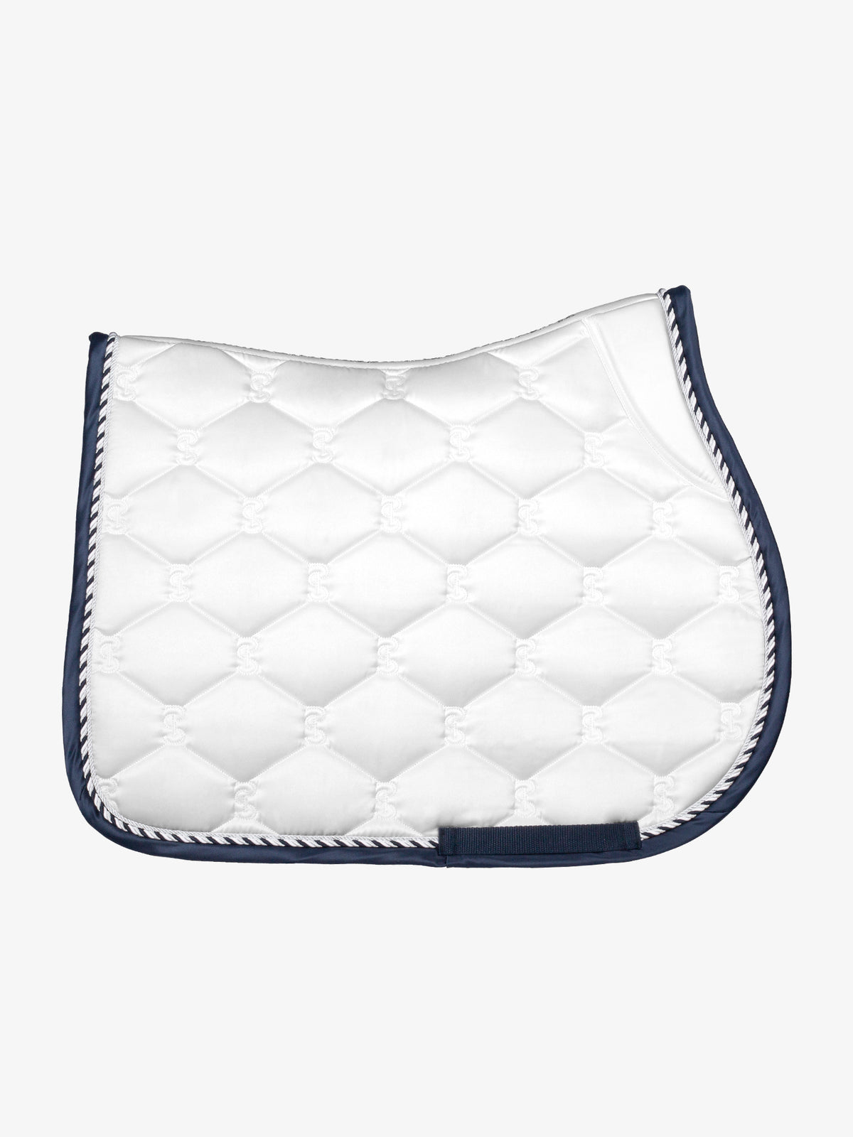 Saddle Pad Jump Signature White