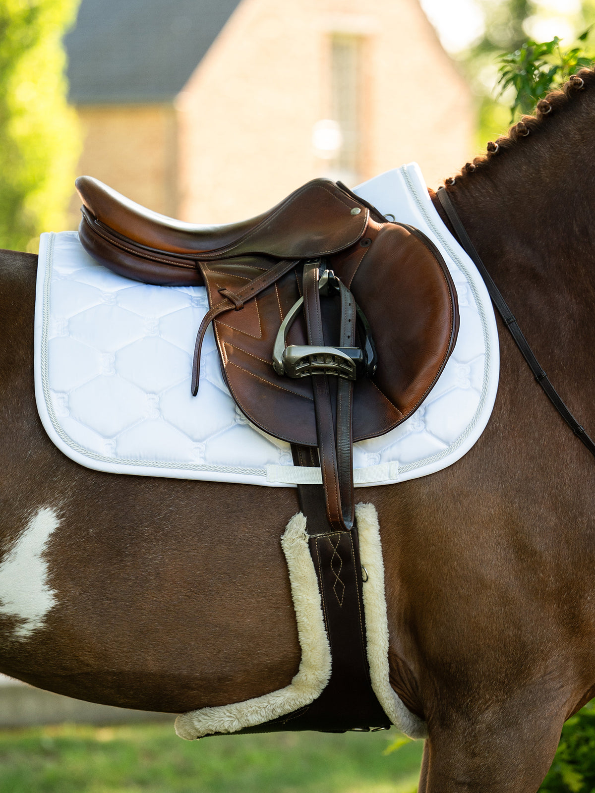 Saddle Pad Jump Signature - White I White