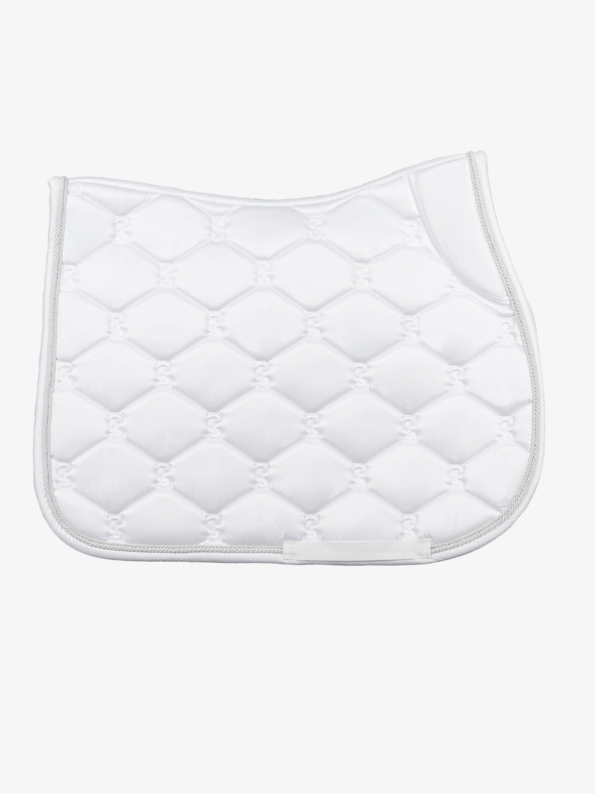 Saddle Pad Jump Signature White I White