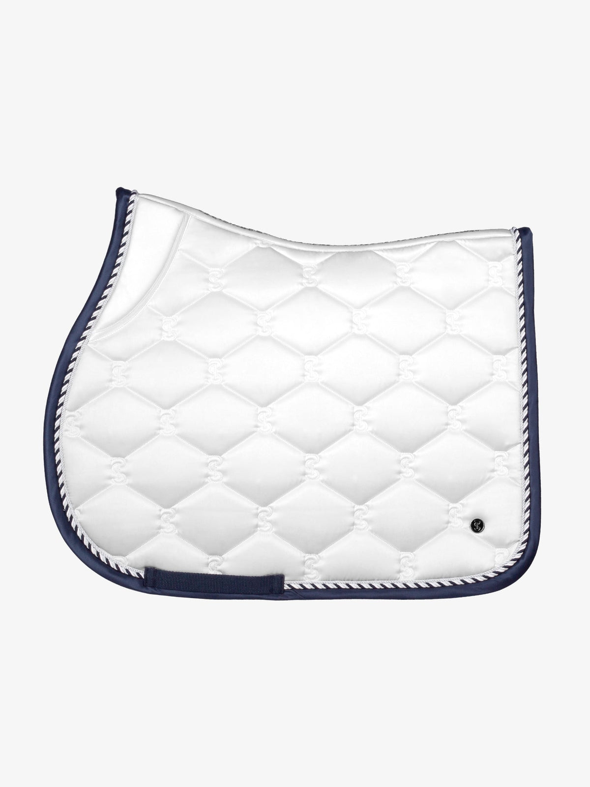 Saddle Pad Jump Signature - White