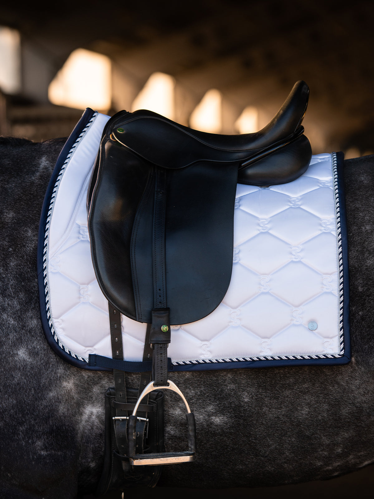 Saddle Pad Dressage Signature White